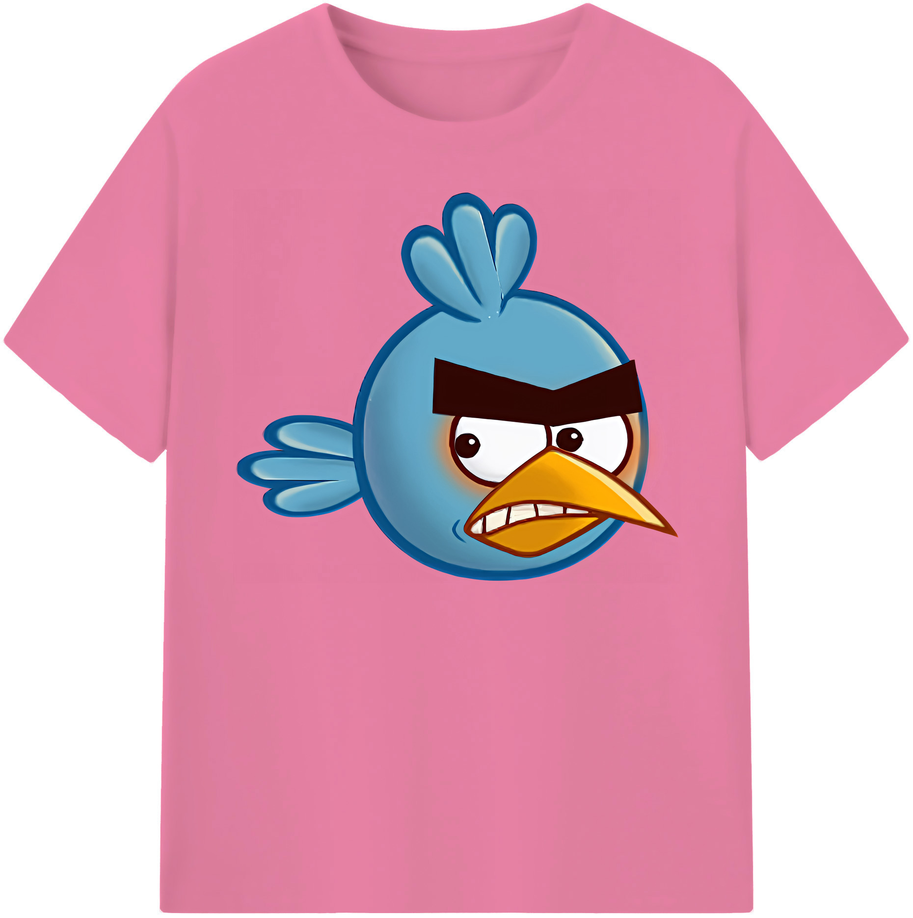 （画像用） Angry Birds アングリーバード 綿100％半袖Tシャツ（フロントプリント）